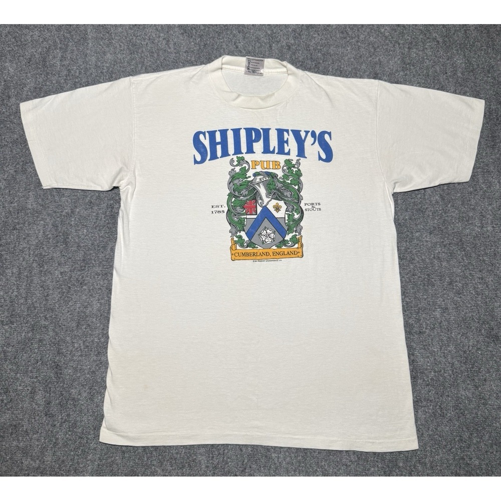 Vintage 90s Shipley's Pub Cumberland England T Shirt Men XL Single Stitch USA